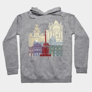 Catania skyline poster Hoodie